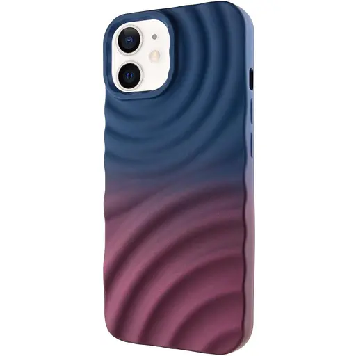 Чохол Epik TPU ColorWave для Apple iPhone 12 Pro/12 6.1 Navy Blue/Plum - фото 1