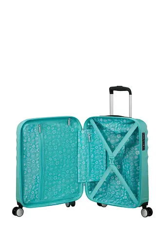 Чемодан American Tourister WAVEBREAKER DISNEY 55 см STITCH FLOWER 55x40x20 31C*57017 - фото 2
