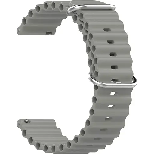 Универсальный ремешок для смарт-часов DK Ocean Band 22 mm Grey [136592]