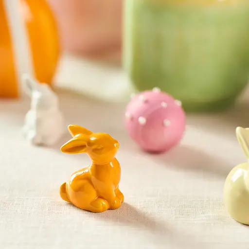 Статуэтка декоративная MBM HOME Апельсиновый кролик оранжевая (DH-ST-41 PINK) - фото 3