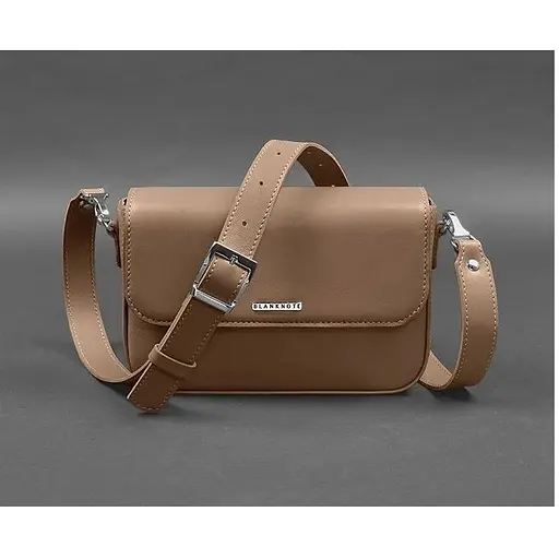 Женская кожаная сумка Mary карамель - фото 1