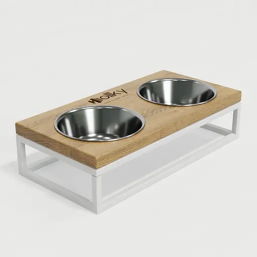 Hollky Base S — миски на підставці для маленьких собак та котів (2 × 0,45 л) - фото 4