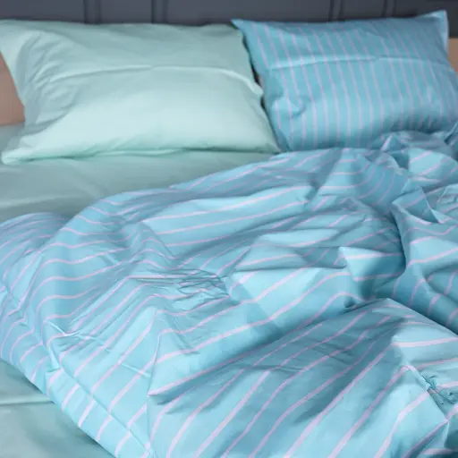 Наволочка MirSon Сатин Seafoam Stripe 70х70 см (2200013051480) - фото 3