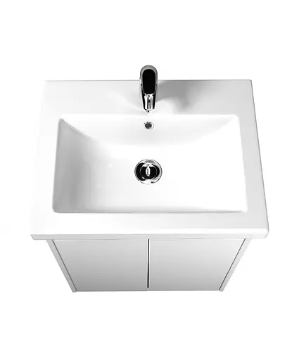 Тумба Мойдодир Сіті 60 з умивальником Como 60 Білий підлогова/підвісна Білий - фото 4