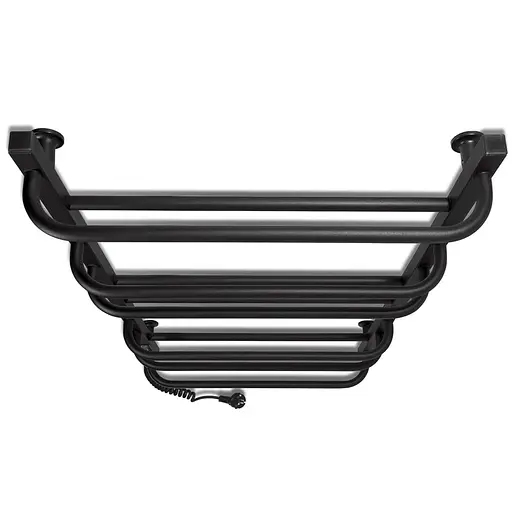 Электрический полотенцесушитель Laris Зебра Комфорт ЧФЧ10 500x900 Е левый R3 73207638, Черный матовый, Левое, Электронный - фото 4