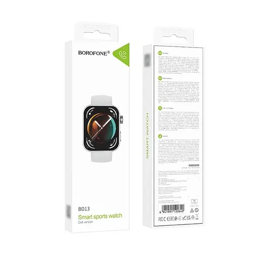 Смарт годинник Borofone BD13 з функцією дзвінка сріблястий - фото 4