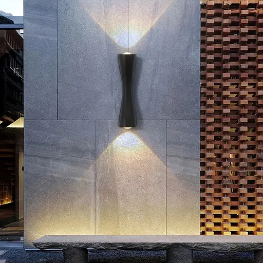 Сучасне бра ANIKA у чорному корпусі Line F WB 2-6*240 BK - фото 7