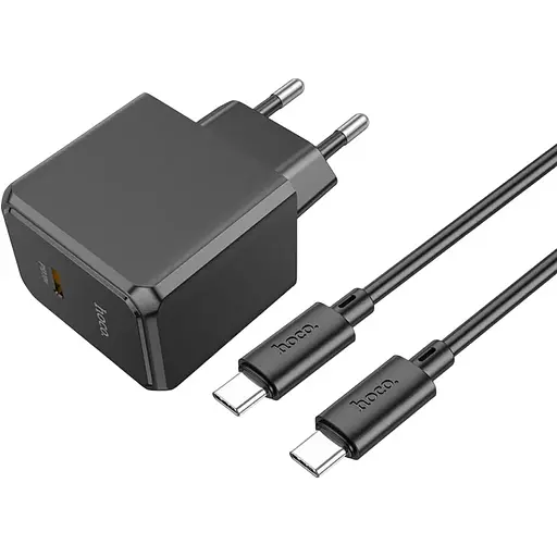 Сетевое зарядное устройство Hoco CS13A Ocean PD20W Type-C to Type-C Black