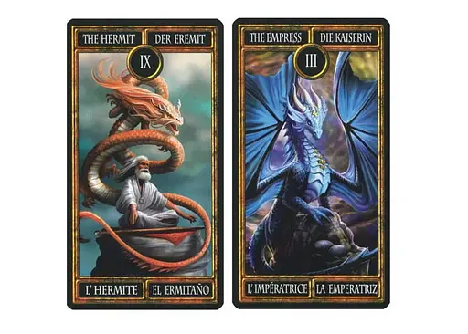 Карти Таро Fournier Дракон (Dragon Tarot by Anne Stokes) (ВР_КТД) - фото 2