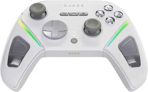 Беспроводной геймпад Ajazz GP100S RGB с зарядной станцией белый (GP100S-W) - фото 3