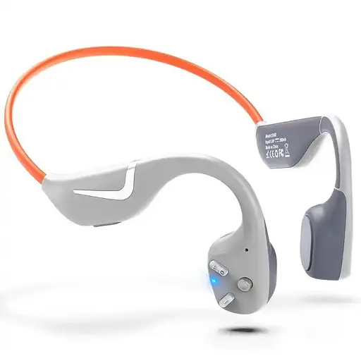 Бездротові навушники з кістковою провідністю Paramita DV68 з Bluetooth 5.3 і RGB-підсвічуванням Сіро-помаранчевий