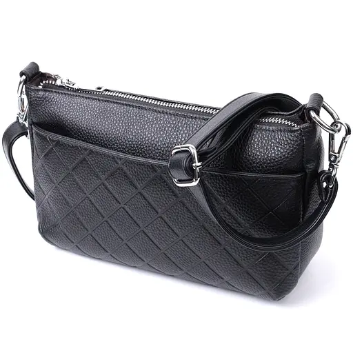 Сумка Vintage для женщин на три отделения из натуральной кожи 24х15х9 см sum0027514 - фото 2