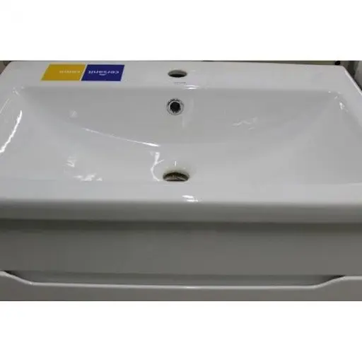 Тумба підлогова ПіК Альба Т8 з раковиною Cersanit Como 80 см Білий 30412 - фото 3