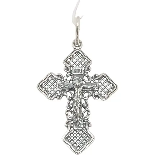 Срібний хрест Стерлінг 9 Розп'яття Христа. 34320