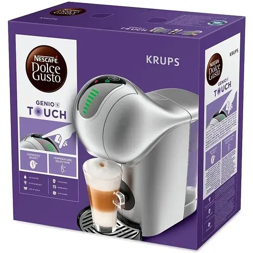 Кофеварка Krups капсульная Dolce Gusto Genio S Touch 2.8 л серебристая - фото 7