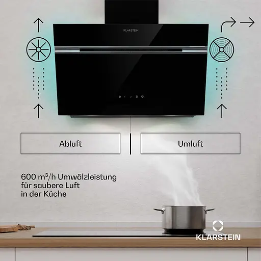 Вытяжка Klarstein Alina 60 600 м³/час (10046568) - фото 6