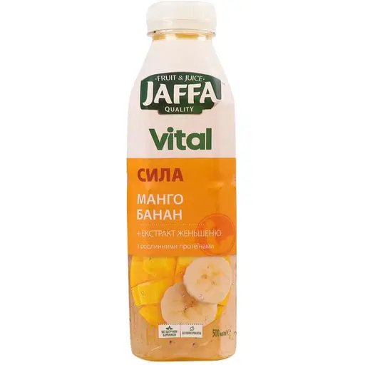 Напій Jaffa Vital Power Манго-Банан з екстрактом женьшеню 0.5 л - фото 1
