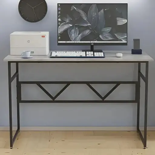 Стіл письмовий Раян Ferrum-decor 750x1200x700 Чорний метал ДСП Бетон 32 мм (FRD-106498)