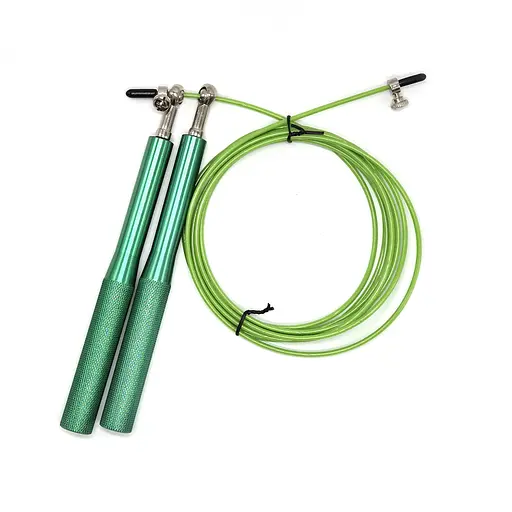 Скоростная регулируемая скакалка Bambi MS 3407(Green) 290 см - фото 1