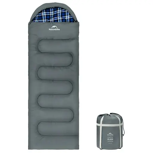 Спальный мешок с капюшоном Naturehike Clear Sky HL500 CNK2450WS042, серый