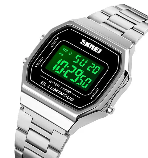 Чоловічий наручний годинник Skmei 1647 (Сріблястий) - фото 2