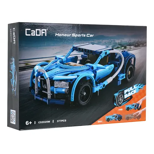 Конструктор дитячий Спортивний автомобіль Honor Pullback 377 шт - фото 3