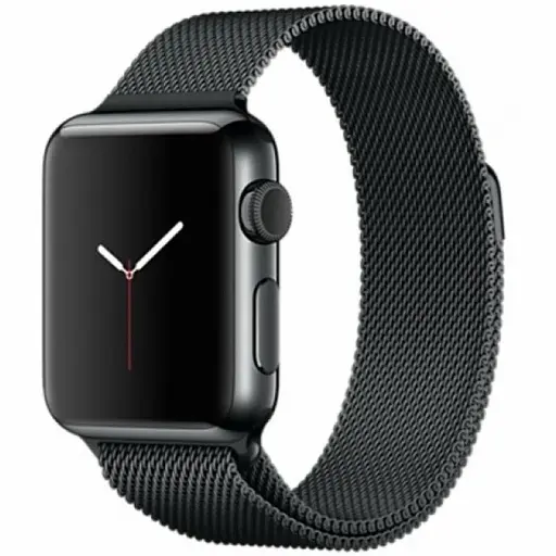 Ремешок Creasted для часов Milanese loop steel bracelet Apple watch, 38 40 мм Black