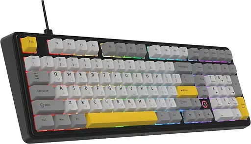 Клавіатура Ajazz AK980 MAX Magnetic switches Black Gray Yellow (AK980-MAX-M-BGY) - фото 3