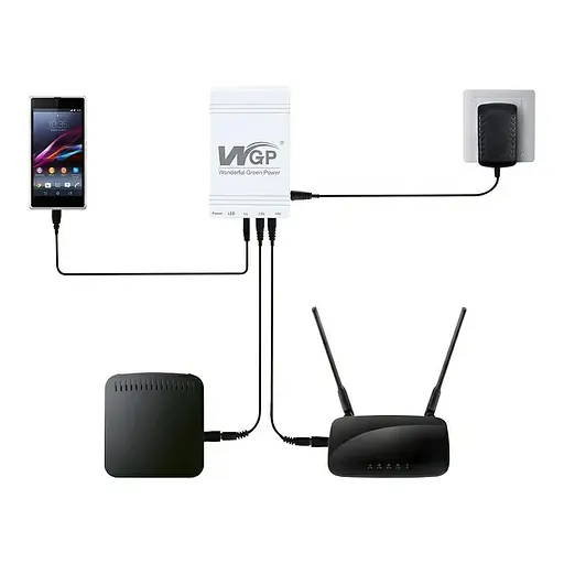 Джерело безперебійного живлення WGP 24 ВА / 24 Вт / 16 А*ч (42-00248) - фото 5