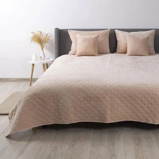 Покрывало ТЕП Velour пудра ромб прямой 180 x 240 см (4-00516_21707) - фото 4