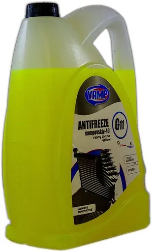 Рідина охолоджуюча Vamp Антифриз-30 G11 жовтий 10 л - фото 2