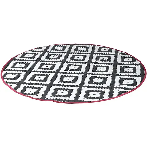 Коврик для пикника Bo-Camp Falconwood Round 200x200x1 см черно-белый (4271100) - фото 2