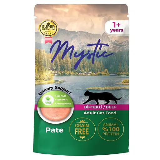 Вологий корм Hermos Mystic Паштет для котів з яловичиною 85 г
