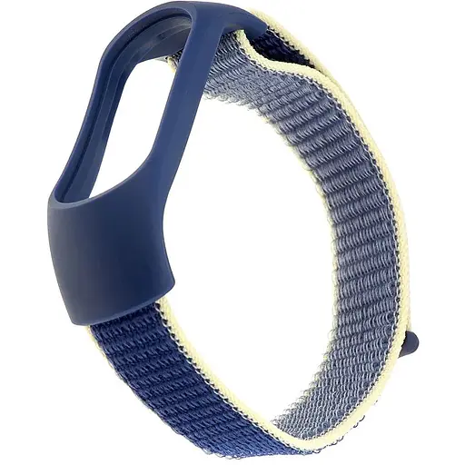 Ремінець Nylon Mi Band 3/4/5/6/7 Жовтий Синій - фото 1