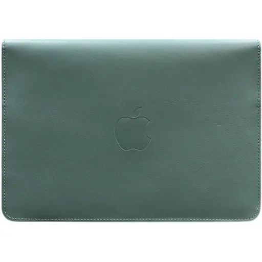 Кожаный чехол-конверт BlankNote на магнитах для MacBook 13 Бирюзовый - фото 1