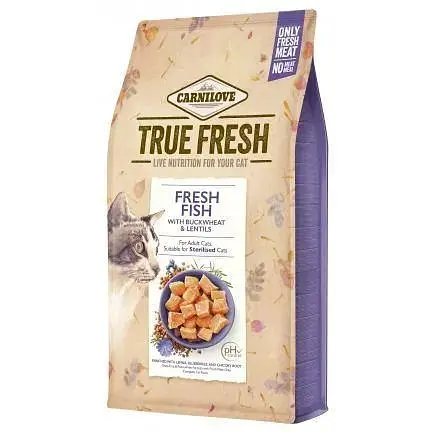 Сухой корм Carnilove True Fresh Cat для взрослых кошек с рыбой 1 8 кг - фото 1