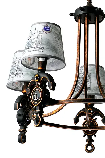 Люстра Классическая Sirius YG 18233-6P на 6 плафонов - фото 2