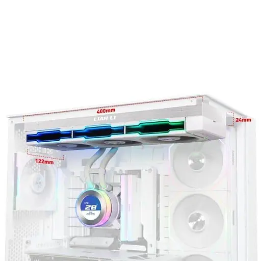 СВО Lian Li HydroShift II LCD-C 360TL White (G89.GHS2LCD36TW.00) - фото 3