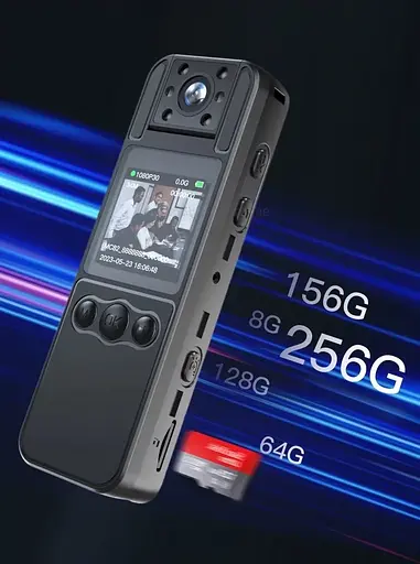 Нагрудна камера WH82 1080 FHD з поворотним об'єктивом - фото 4