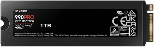 Накопичувач SSD Samsung m.2 NVMe 1TB 990 PRO MZ-V9P1T0CW (MZ-V9P1T0CW) - фото 3