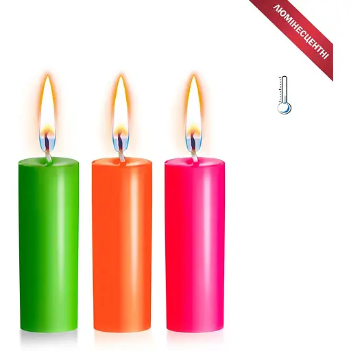 Набор восковых свечей Art of Sex Size S 10 см (3 шт.) - фото 3