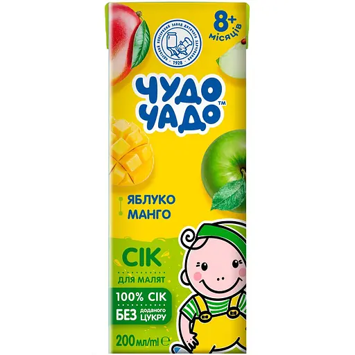 Сік Чудо-Чадо slim яблучно-манговий 200 мл - фото 1