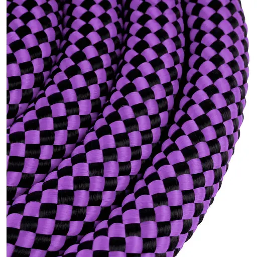 Поводок-удавка для собак Barksi Active (длина 183 см диаметр 12 мм) шахматы черно-фиолетовый - фото 3