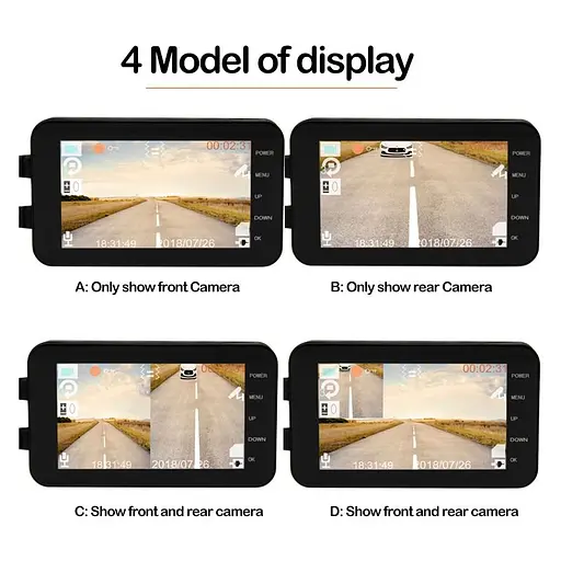 Відеореєстратор для мотоцикла на 2 камери, захищений від вологи FHD 1080P, wifi, G-sensor, датчик руху (100572) - фото 7