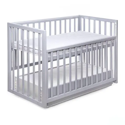 Кроватка Бук Волшебная DS-402 с ящиком и маятниковым механизмом серый - фото 2