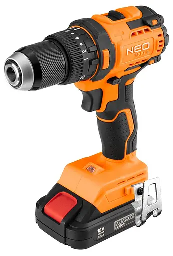 Шурупокрут-дриль акумуляторний Neo Tools Energy+ 18В безщітковий 95 Нм 0-320 0-1700 об/хв 1.2 кг без АКБ та ЗП - фото 5