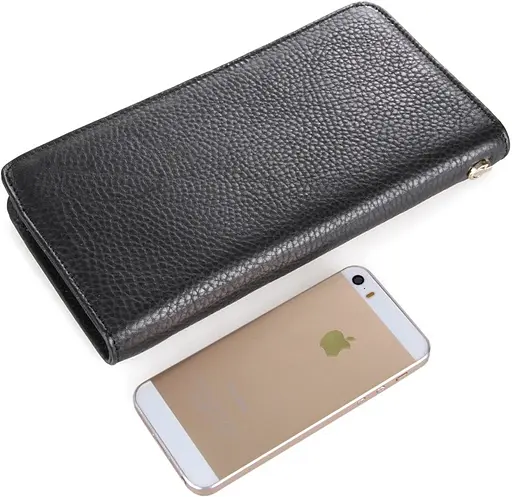 Чоловік шкіряний клатч Vintage 21,5х11 см 000158540 - фото 5