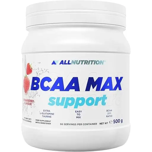 Амінокислота BCAA AllNutrition BCAA Max Support, 500 грам - Полуниця
