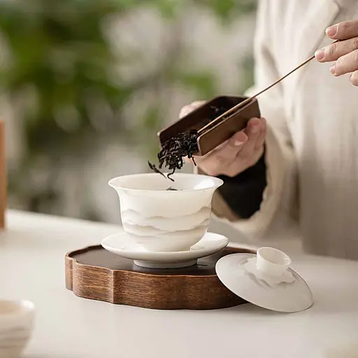 Гайвань Белый Фарфор Далекие Горы 180 мл - фото 12