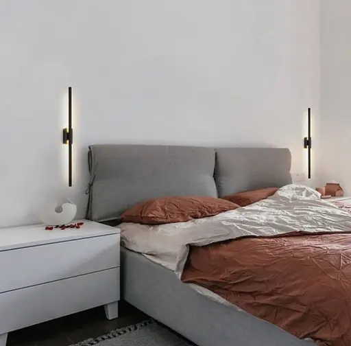 Минималистичный черный настенный светильник в корпусе 60 см Line F Арт. C20/600 BK - фото 3